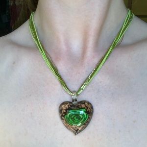 *BOGO Free* Glittery Heart Shaped Necklace